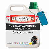 Denny's Stain Paint For Decking Colour- Turbo Arctic Blue - Anti-Slip Weatherproof Nourish