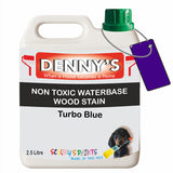Denny's Stain Paint For Decking Colour- Turbo Blue - Anti-Slip Weatherproof Nourish