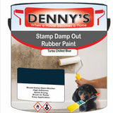 Denny's Waterpoof Paint For Stamp Out Damp Colour- Turbo Chilled Blue - Damp-Block Mould-Safe Breathable
