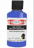 Denny's Floor Paint For Grip Coating Colour- Turbo Compressor Blue - Anti-Slip Hardwearing Safe