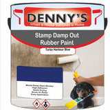 Denny's Waterpoof Paint For Stamp Out Damp Colour- Turbo Harbour Blue - Damp-Block Mould-Safe Breathable