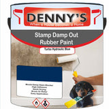 Denny's Waterpoof Paint For Stamp Out Damp Colour- Turbo Hydraulic Blue - Damp-Block Mould-Safe Breathable