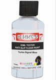 Denny's Floor Paint For Grip Coating Colour- Turbo Signal Blue - Anti-Slip Hardwearing Safe