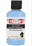 Denny's Floor Paint For Grip Coating Colour- Turbo Workshop Blue - Anti-Slip Hardwearing Safe