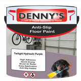 Denny's Floor Paint For Grip Coating Colour- Twilight Hydraulic Purple - Anti-Slip Hardwearing Safe