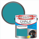 Denny's Chalk Paint For Cabinets Colour- Twilight Ocean Evening Blue - Matte Scuffproof Easy-Clean
