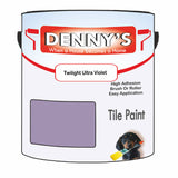 Denny's Tile Paint For Bathroom Tile Colour- Twilight Ultra Violet - Moistureproof Easy-Clean Makeover