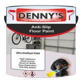 Denny's Floor Paint For Grip Coating Colour- Ultra Amethyst Violet - Anti-Slip Hardwearing Safe
