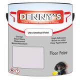 Denny's Floor Paint For Sheds Colour- Ultra Amethyst Violet - Durable Anti-Slip Weatherproof