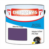 Denny's Plastic Paint For Doors Colour- Ultra Arc Violet - Scuffproof Wipeable Durable