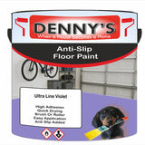 Denny's Floor Paint For Grip Coating Colour- Ultra Line Violet - Anti-Slip Hardwearing Safe
