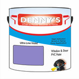Denny's Plastic Paint For Doors Colour- Ultra Line Violet - Scuffproof Wipeable Durable