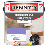 Denny's Waterpoof Paint For Stamp Out Damp Colour- Ultra Line Violet - Damp-Block Mould-Safe Breathable