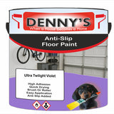 Denny's Floor Paint For Grip Coating Colour- Ultra Twilight Violet - Anti-Slip Hardwearing Safe