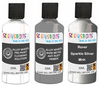 fix alloy wheel rims paint primer filler Rover Sparkle Silver