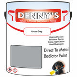 Denny's High Temp Paint For Grilles Colour- Urban Grey - Heatproof Rustguard Durable
