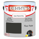 Denny's Floor Paint For Commercial Areas Colour- Urban Titanium Grey - High-Traffic Anti-Slip Hardwearing