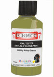 Denny's Floor Paint For Grip Coating Colour- Utility Alloy Green - Anti-Slip Hardwearing Safe