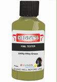 Denny's Floor Paint For Garages Colour- Utility Alloy Green - Oilproof Tyre-Tough Hardwearing