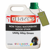 Denny's Stain Paint For Fences Colour- Utility Alloy Green - Weatherproof Uv-Safe Protect