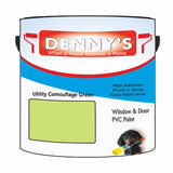 Denny's Plastic Paint For Outdoor Furniture Colour- Utility Camouflage Green - Weatherproof Uv-Safe Scuffproof