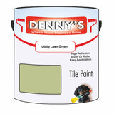 Denny's Tile Paint For Bathroom Tile Colour- Utility Lawn Green - Moistureproof Easy-Clean Makeover