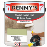 Denny's Waterpoof Paint For Stamp Out Damp Colour- Utility Lawn Green - Damp-Block Mould-Safe Breathable