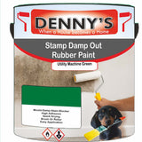 Denny's Waterpoof Paint For Stamp Out Damp Colour- Utility Machine Green - Damp-Block Mould-Safe Breathable