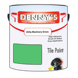 Denny's Tile Paint For Kitchen Tile Colour- Utility Machinery Green - Wipe-Clean Grease-Resistant Refresh