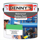 Denny's Waterpoof Paint For Ponds Colour- Utility Machinery Green - Waterproof Fish-Safe Leakstop