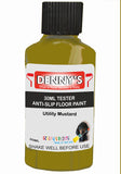 Denny's Floor Paint For Grip Coating Colour- Utility Mustard - Anti-Slip Hardwearing Safe