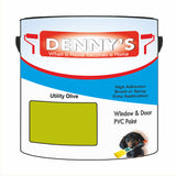 Denny's Plastic Paint For Pvc Colour- Utility Olive - Adhesion Tough Colour-Hold