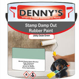 Denny's Waterpoof Paint For Stamp Out Damp Colour- Utility Oxide Green - Damp-Block Mould-Safe Breathable