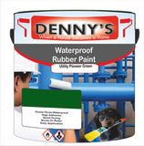 Denny's Waterpoof Paint For Ponds Colour- Utility Pioneer Green - Waterproof Fish-Safe Leakstop