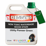 Denny's Stain Paint For Fences Colour- Utility Pioneer Green - Weatherproof Uv-Safe Protect