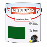 Denny's Tile Paint For Bathroom Tile Colour- Utility Pioneer Green - Moistureproof Easy-Clean Makeover