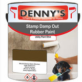 Denny's Waterpoof Paint For Stamp Out Damp Colour- Utility Plant Olive - Damp-Block Mould-Safe Breathable