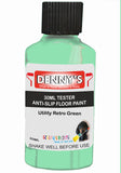 Denny's Floor Paint For Grip Coating Colour- Utility Retro Green - Anti-Slip Hardwearing Safe