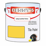 Denny's Tile Paint For Bathroom Tile Colour- Utility Scaffold Yellow - Moistureproof Easy-Clean Makeover