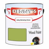 Denny's Wood Paint For Decking Colour- Utility Workshop Green - Anti-Slip Weatherproof Durable