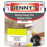 Denny's Waterpoof Paint For Stamp Out Damp Colour- Utility Yellow - Damp-Block Mould-Safe Breathable