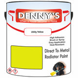 Denny's High Temp Paint For Grilles Colour- Utility Yellow - Heatproof Rustguard Durable