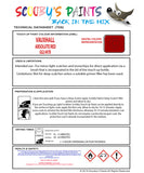 Touch Up Paint Instructions for use Vauxhall Mokka X Lavarot/Absolute Red Code Gg2/497B