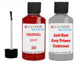 Vauxhall Mokka-E Aden Rot Code 34V Anti rust primer protective paint