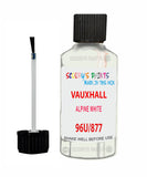 Vauxhall Campo Alpine White/Weiss Code 96U/877 Touch Up Paint