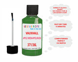 paint code location Vauxhall Frontera Apple Green/Apfelgruen Code 371/36L