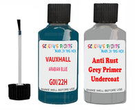 Vauxhall Corsa Arabian Blue Code G0I/22H Anti rust primer protective paint