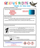 Touch Up Paint Instructions for use Vauxhall Insignia Vxr Ardenblau/Blue Code 82T/12U/291