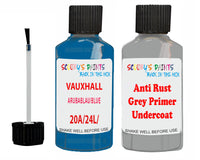 Vauxhall Combo Arubablau/Blue Code 20A/24L/08H Anti rust primer protective paint
