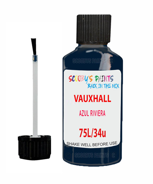 Vauxhall Corsa Azul Riviera Code 75L/34U Touch Up Paint